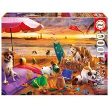 Educa Puslespill 1000 Brikker Dogs Playing At The
