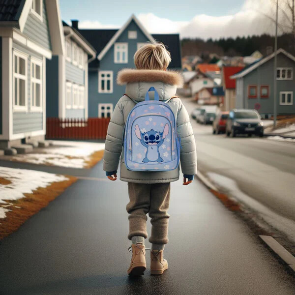 Stitch Medium Ryggsekk 35 x 26 x 18 cm (Bilde 4 av 4)