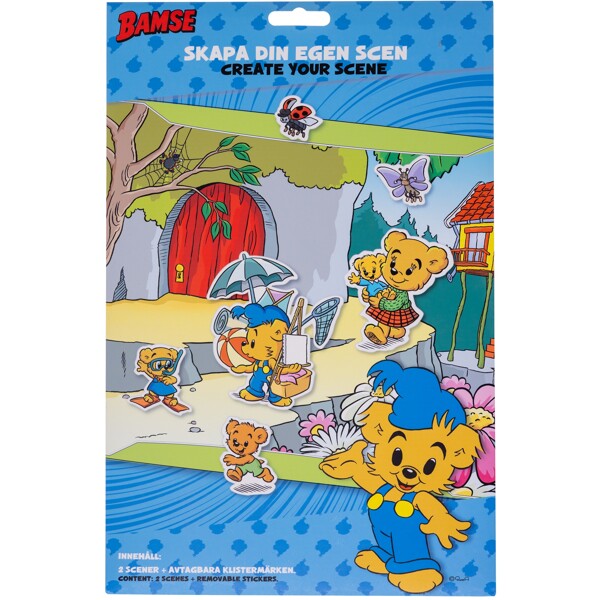 Bamse Klistremerkesett: Lag din scene (Bilde 2 av 2)