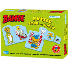 Puslespill 6 Biter Bamse - Fra Stor til Liten
