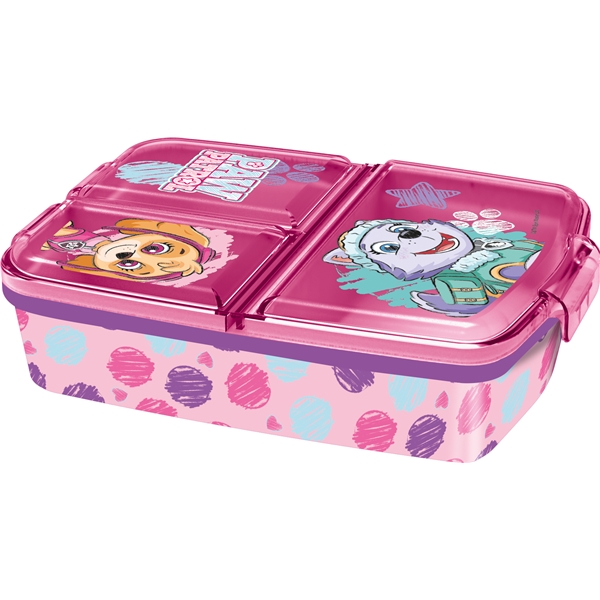 Paw Patrol lunsjboks med 3 rom rosa