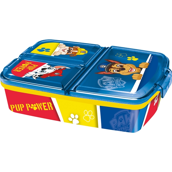 Paw Patrol lunsjboks med 3 rom blå