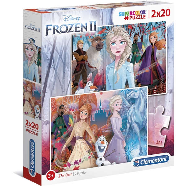 Puslespill 2 x 20 Frozen 2