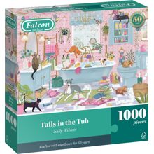 Puslespill 1000 brikker Tails in the Tub