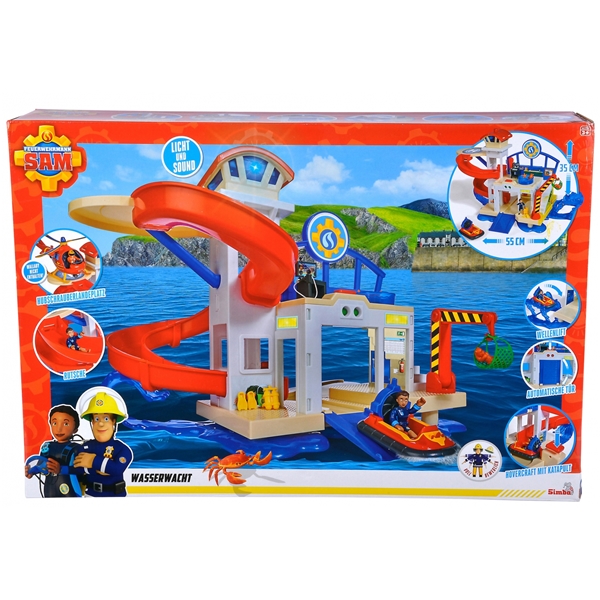 Brannmann Sam Sea Rescue Station med figur (Bilde 8 av 8)