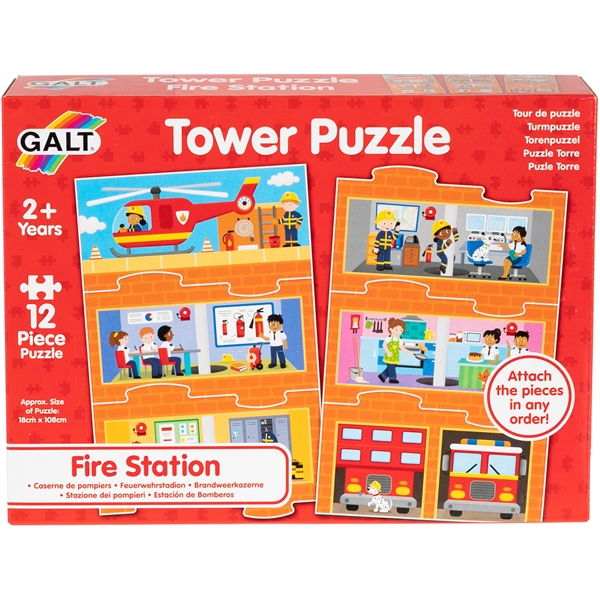 Galt Tower Puzzle Brannstasjon 12 deler (Bilde 1 av 3)