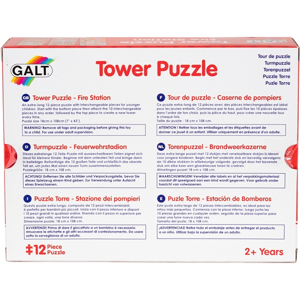 Galt Tower Puzzle Brannstasjon 12 deler (Bilde 3 av 3)