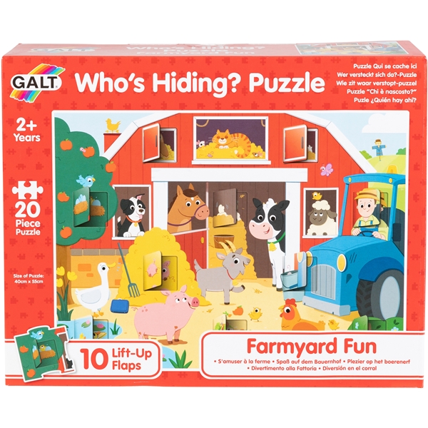 Galt Who's There-Puzzle Farm 20 stykker (Bilde 1 av 2)