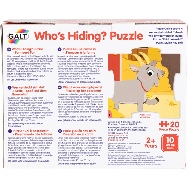 Galt Who's There-Puzzle Farm 20 stykker (Bilde 2 av 2)