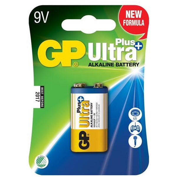 GP Batteries Ultra Plus, 6LF22, 9V 1-pack (Bilde 1 av 2)