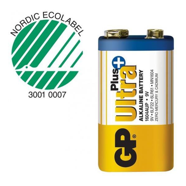 GP Batteries Ultra Plus, 6LF22, 9V 1-pack (Bilde 2 av 2)