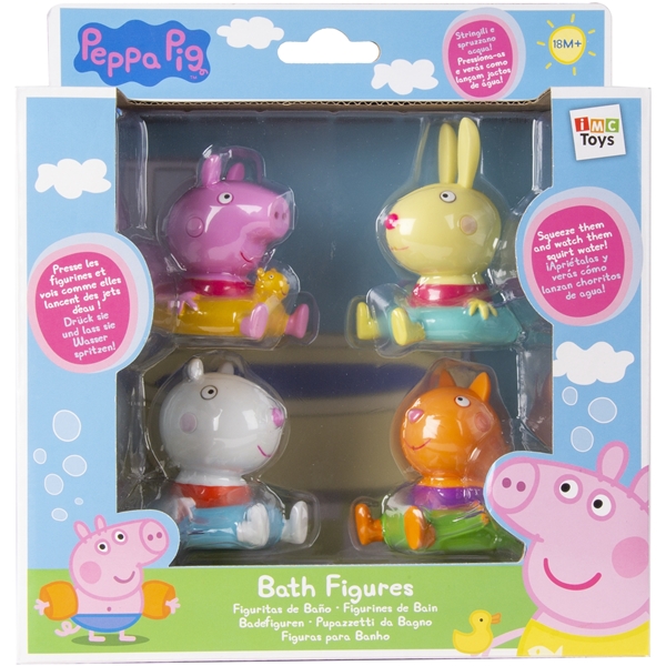 Peppa Gris Badefigurer Venner 4-P (Bilde 2 av 2)