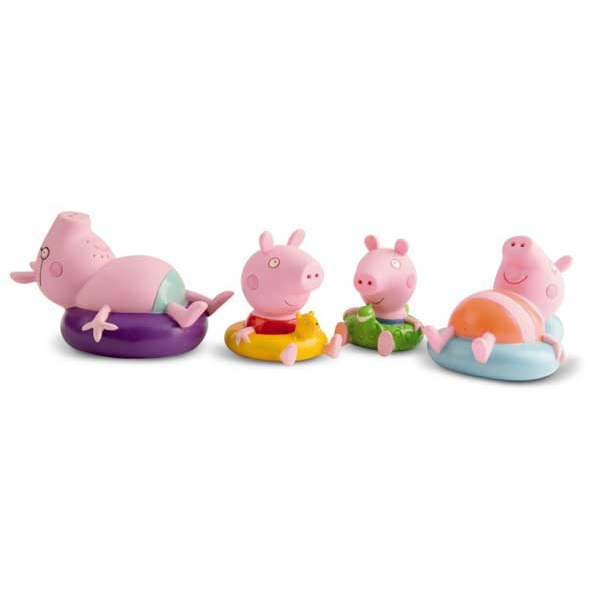 Peppa Gris Badefigurer Familie 4-P (Bilde 1 av 2)