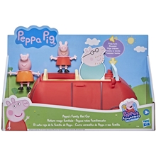 Peppa Gris Peppas familie røde bil