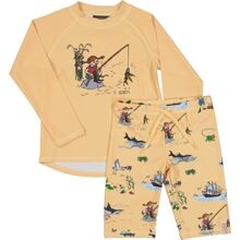 110-116 cl - UV-sett Pippi Langstrømpe Gul