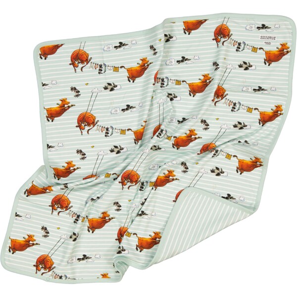 Geggamoja Babyteppe Mamma Mu Mint/Hvit (Bilde 2 av 2)