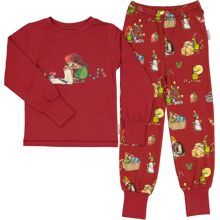 Pyjamas Pettson & Findus Jul Rød