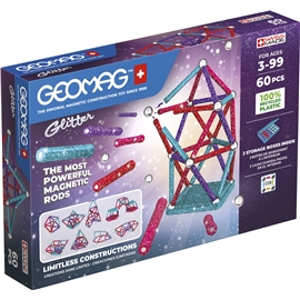Geomag Glitter Recycled 60 Delar