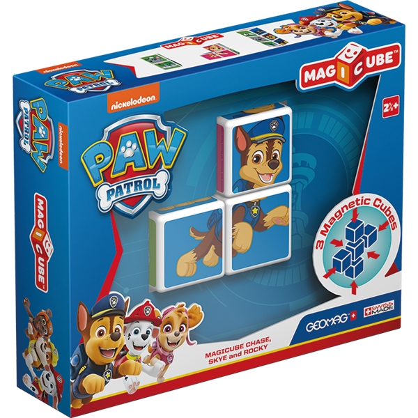 Geomag Magicube Paw Patrol Chase, Skye & Rocky (Bilde 1 av 7)