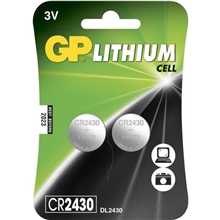 GP Batteries CR2430, 3V, 2-pack