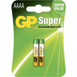 GP Alkaline Battery AAAA, 2-pack