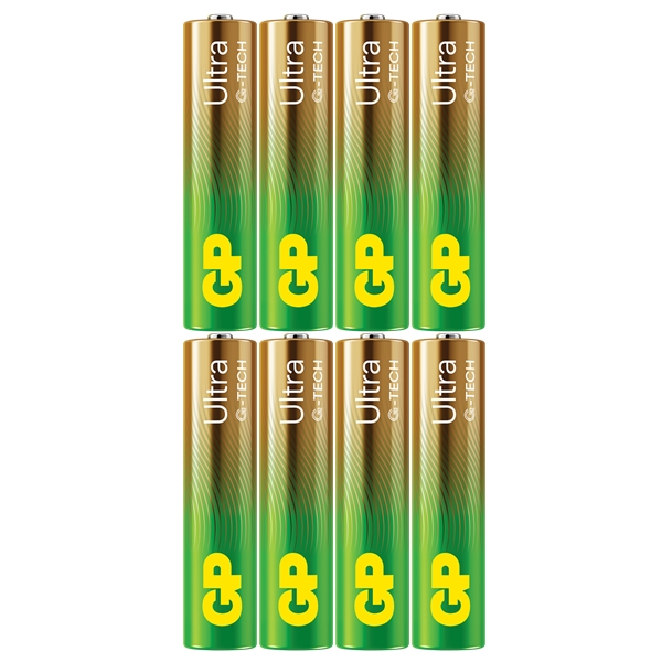 GP Batterier Ultra AAA, 8-pakning (Bilde 2 av 2)