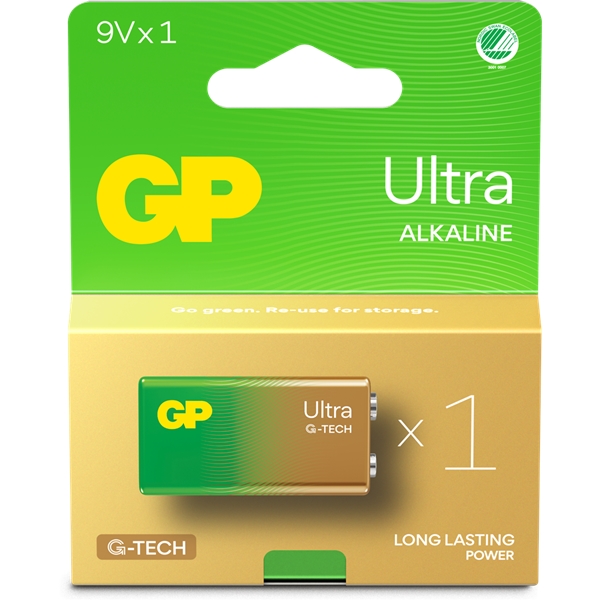 GP Batterier Ultra 9V batteri (Bilde 1 av 2)