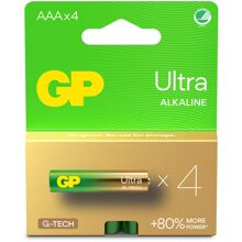 GP Batteries Ultra Alkaline AAA 4-pakning