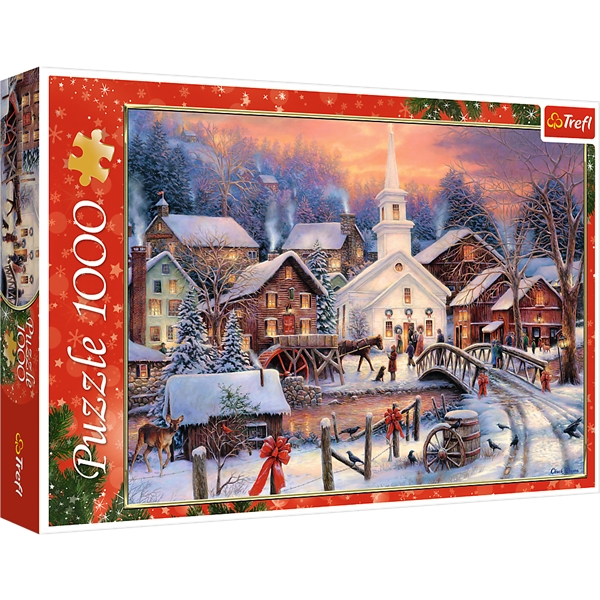 Puslespill 1000 Deler White Christmas 2