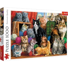 Puslespill 1000 Deler Cats Meeting