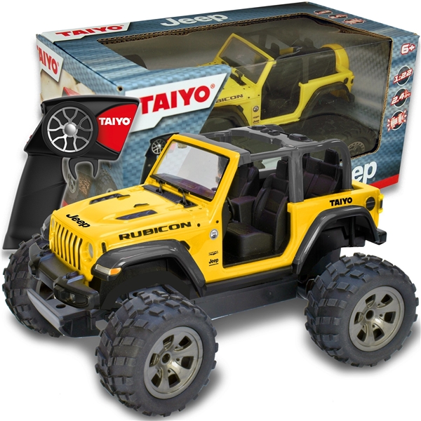 Taiyo 1:22 Jeep Wrangler Rubicon Yellow (Bilde 2 av 2)