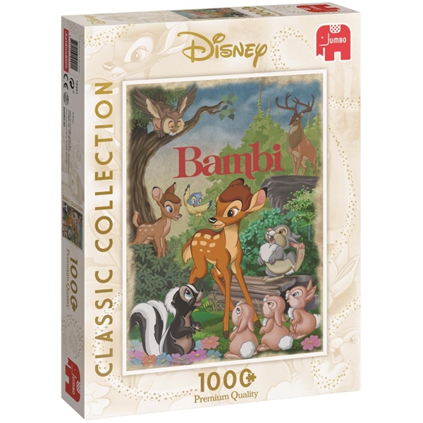 Puslespill 1000 Deler Disney Bambi