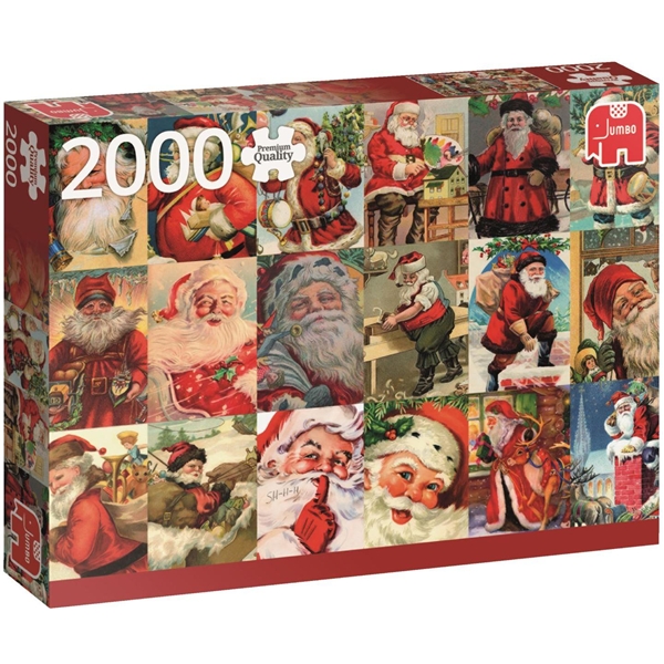 Puslespill 2000 Deler Vintage Santa