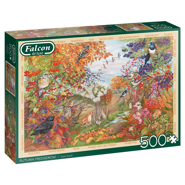 Puslespill 500 Deler Autumn Hedgerow (Bilde 1 av 2)