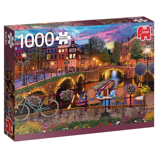 Puslespill 1000 Deler Amsterdam Canals (Bilde 1 av 2)