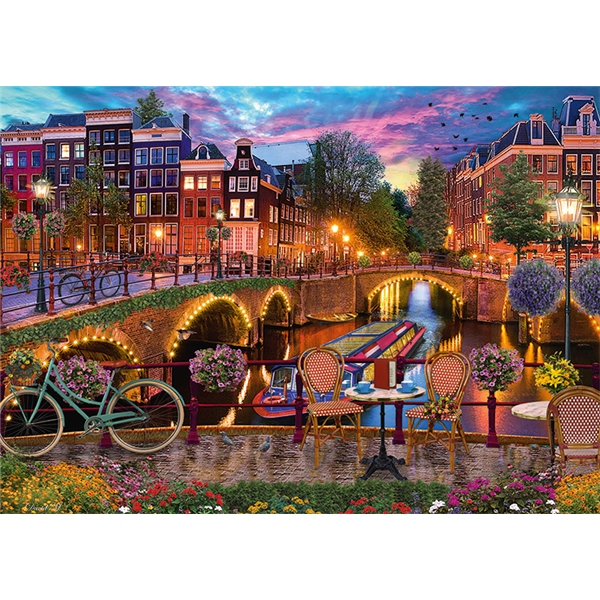 Puslespill 1000 Deler Amsterdam Canals (Bilde 2 av 2)