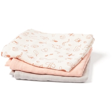 Pink mix - Kids Concept Muslin Teppe Baby