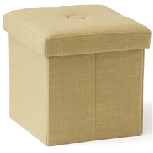 Kids Concept Sittepuff med Oppbevaring Gul/ Beige
