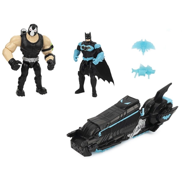 Batman Batcycle & 2 figurer 10 cm (Bilde 2 av 4)