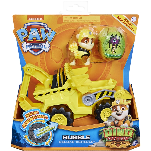 Paw Patrol Dino Deluxe Vehicles Rubble (Bilde 1 av 3)