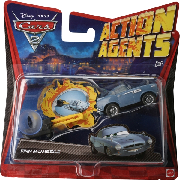 Cars 2 Car w Launcher - Finn McMissile (Bilde 1 av 2)