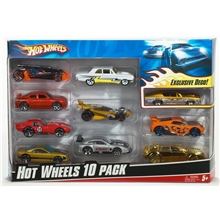 10 stk/pakke - Hot Wheels Cars Giftpack