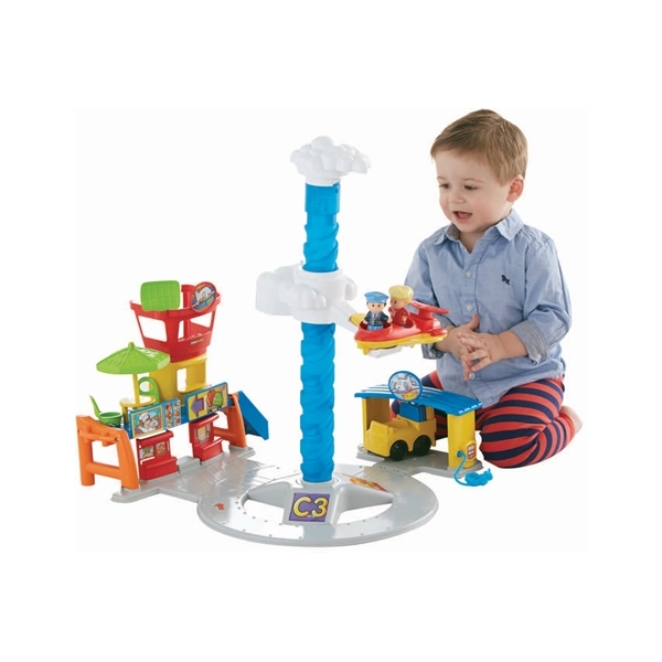 Little People Spinnin Sounds Airport Fisher Price (Bilde 2 av 5)