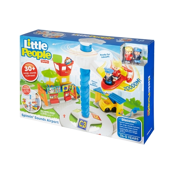 Little People Spinnin Sounds Airport Fisher Price (Bilde 5 av 5)