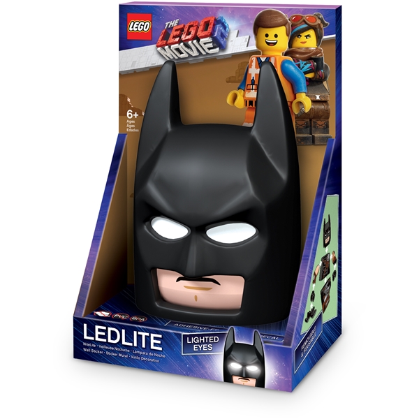 LEGO Movie 2 Batman Mask Night Light w/Sticker (Bilde 1 av 4)