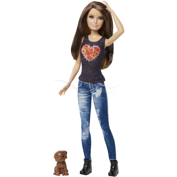 Barbie Fashionistas Doll & Pet - Summer (Bilde 1 av 5)