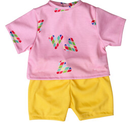 Lillan & Friends Shorts & T-skjorte (41-46 cm)