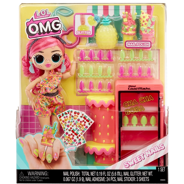 L.O.L. OMG Sweet Nails Pinky Pops Fruktbutikk (Bilde 1 av 8)