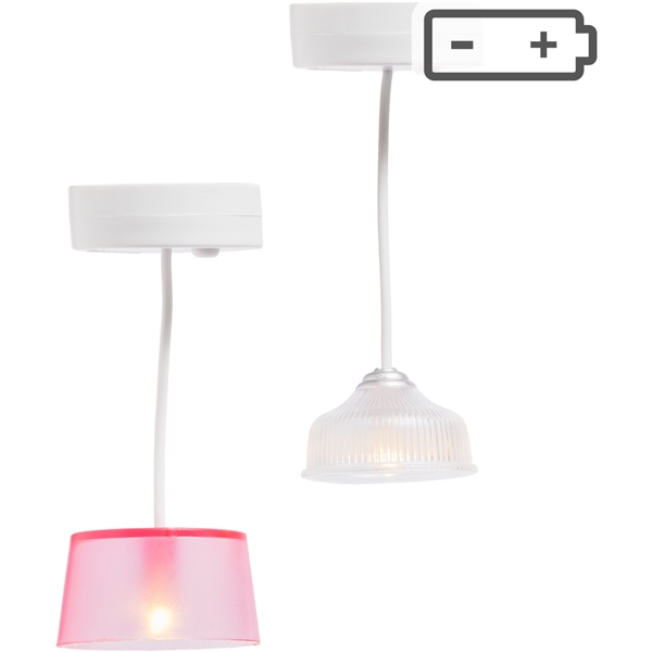 Lundby 2 Taklamper Batteri (Bilde 1 av 3)