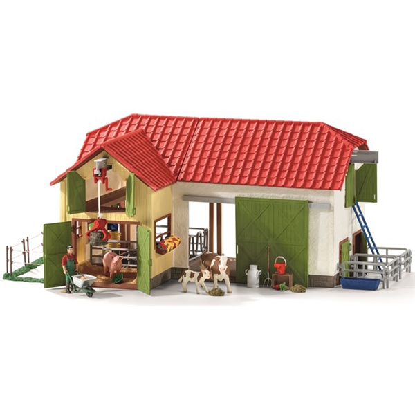 Schleich Stor gård med dyr og tilbehør (Bilde 1 av 7)